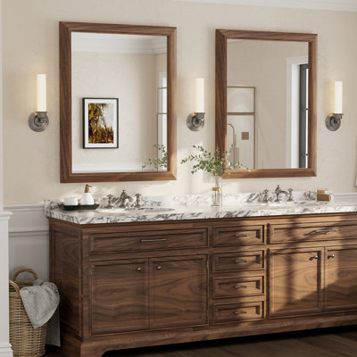 Amara Tempered Glass Mounted Wall Mirror