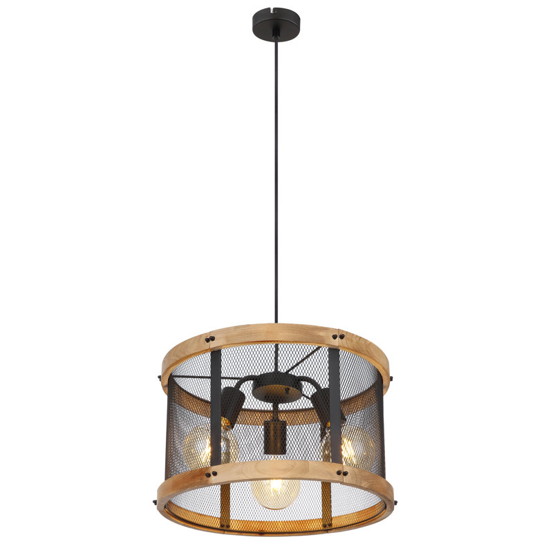 Aidrianna 3 - Light Matte Black Pendant