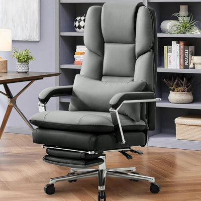 Fauteuil de direction double rembourré avec repose-pieds