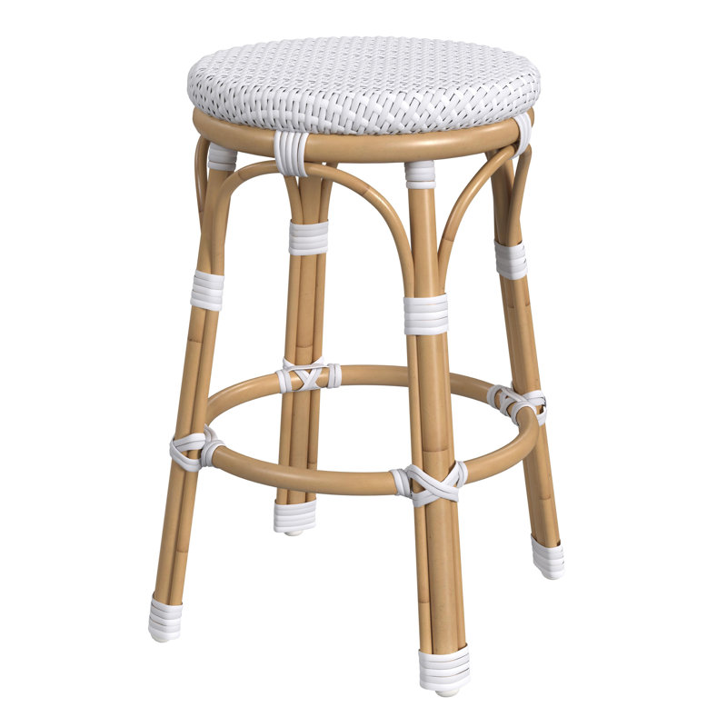 Ellie Patio Counter Stool, White