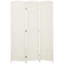 Paravent pliable à 3 panneaux, 1,83 m de hauteur, en bois, blanc, pour bureau à domicile.