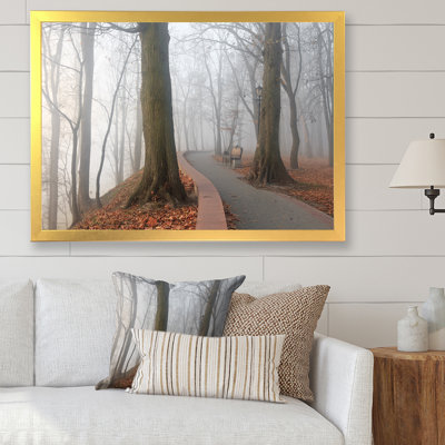 Chemin par la forêt mélancolique - reproduction d'art sur toile traditionnelle