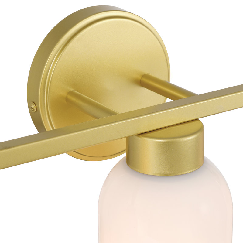 Leblanc 3-Light Bathroom Wall Light, Gold