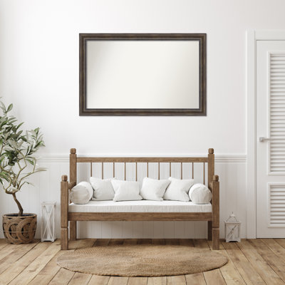 Miroir mural en bois massif Bostynn
