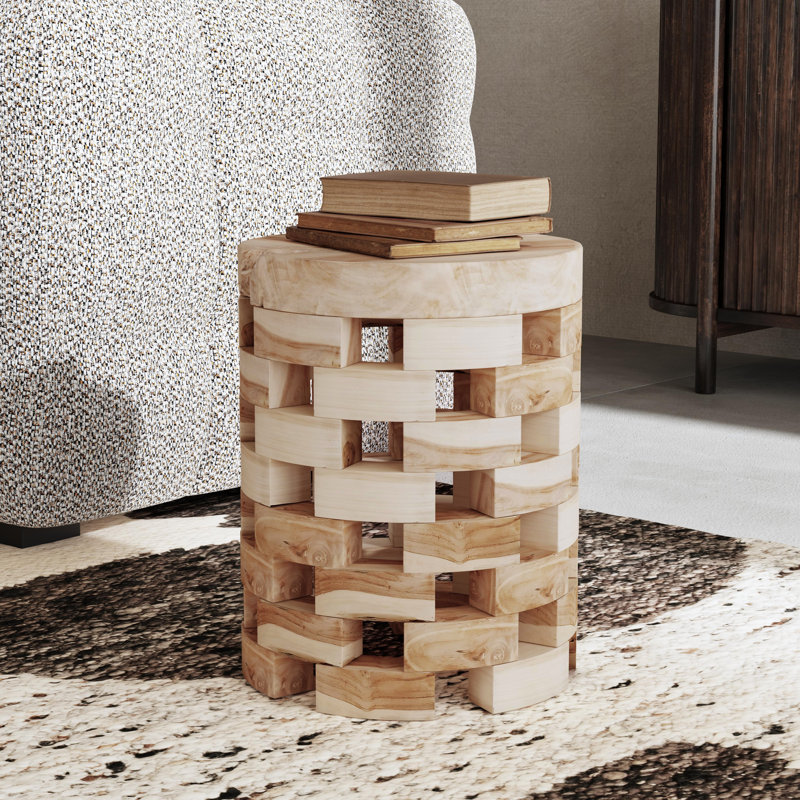 Table d'appoint en teck massif Dacosta