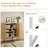22 Pair Modern Fluted Shoe Cabinet with Adjustable Shelves-1066004344