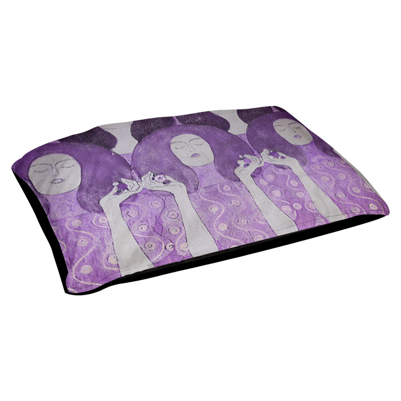 Coussin de créateur de angel mariées Carlile, Petit (L 29,5 po x l 19,5 po), Mauve