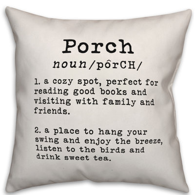  Coussin décoratif intérieur / extérieur Porch