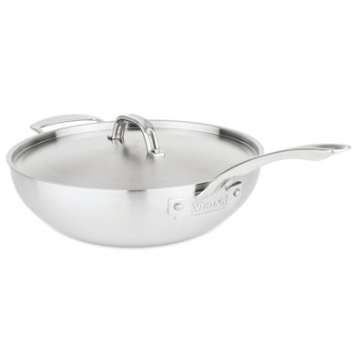 Viking Professional 5-Ply Stainless Steel 12-Inch Covered Chef's Pan