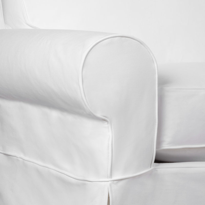 Canapé modulaire 4 pièces Porter, Orienté à droite, Blanc sergé décoloré classique