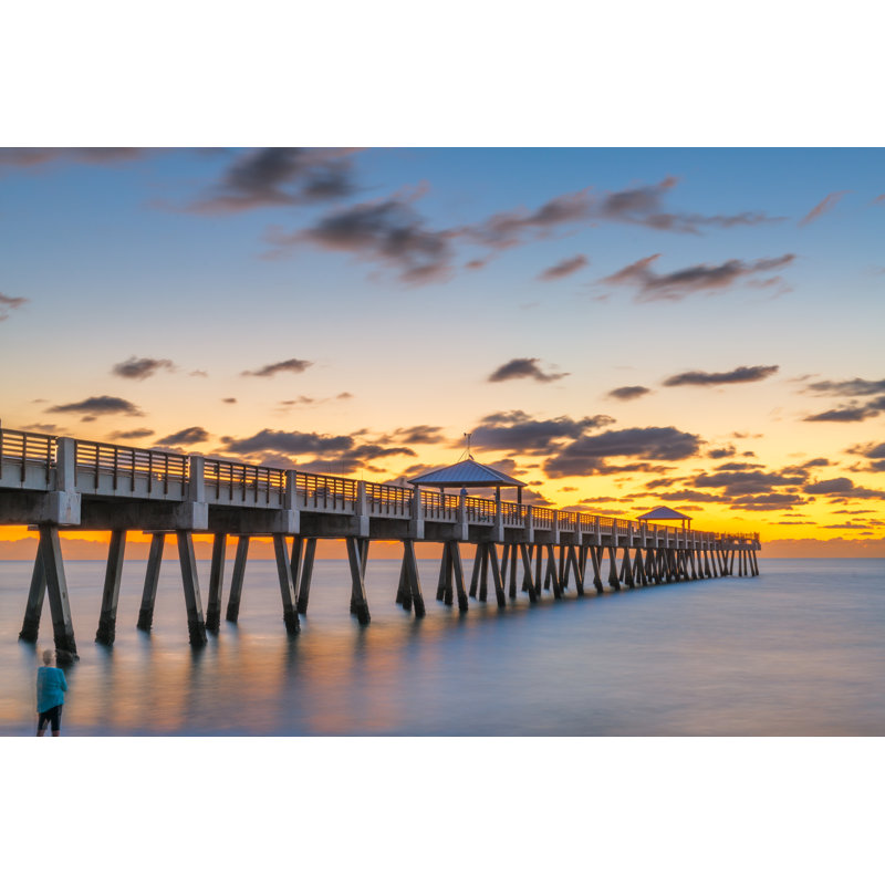 Juno Beach Pier par Cn0Ra - Photographie de toile tendue