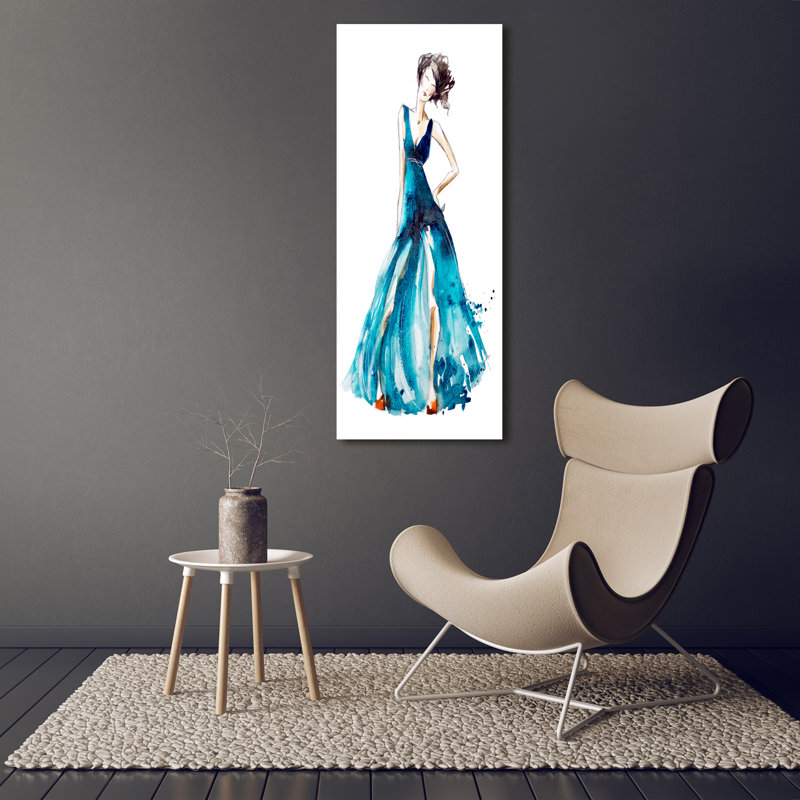 Fashion Illustration - Wrapped Canvas Print