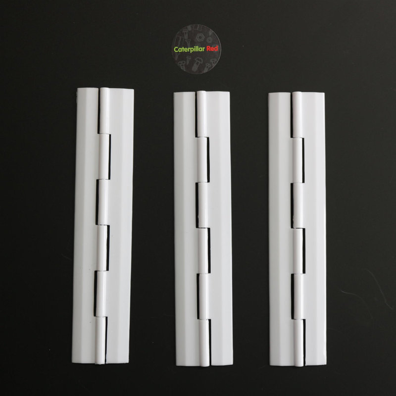Acrylic Hinge 200mm White, Continous Acrylic Piano Hinges