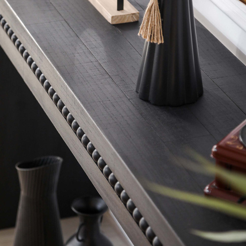 Console / bureau en bois Convenience Concepts, Noir antique