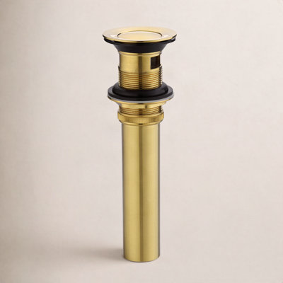 Pop-Up Bathroom Sink Drain with Overflow