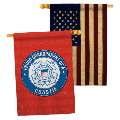 Drapeau de maison en polyester à 2 côtés 40 x 28 po