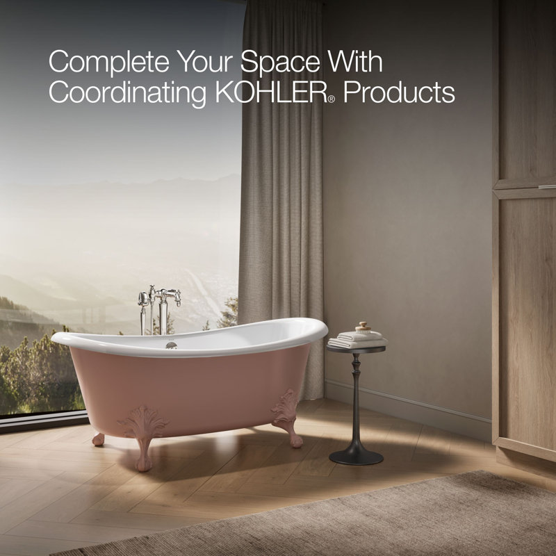 Artifacts 66-1/8 In. X 32-1/2 In. Freestanding Bath, 150th Peach Blow