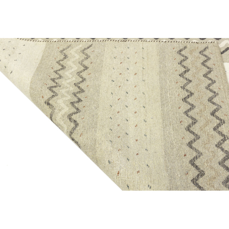 Tapis beige / blanc