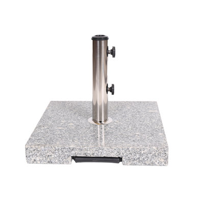 Ronda 60 lb. Steel and Stone Umbrella Base with Wheels