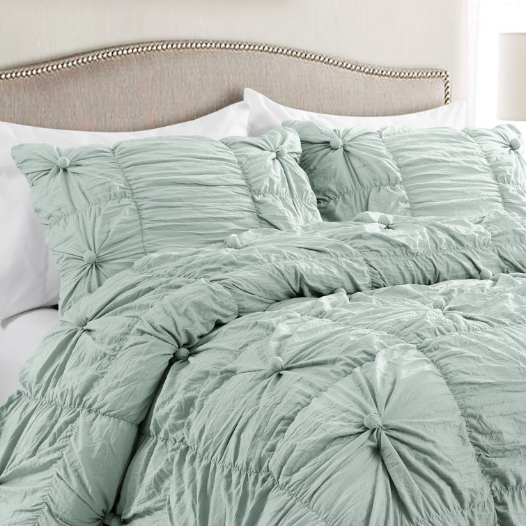 Ensemble d'édredon 100% coton moderne et contemporain Bella 3 pièces