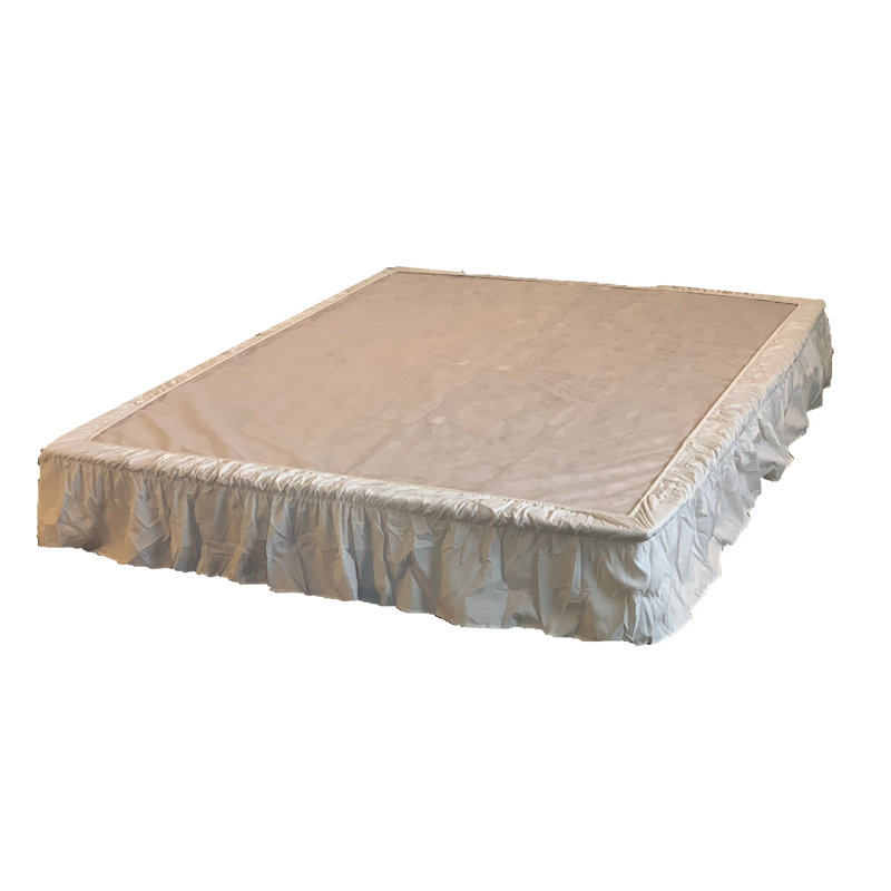 Lit plateforme tapissier Kordian, Complète, Naturel