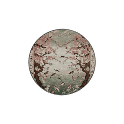 Machine Washable Gray Area Rug
