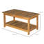 Inwood Rectangular Acacia Outdoor Coffee Table , 90cm cm W 45cm cm D