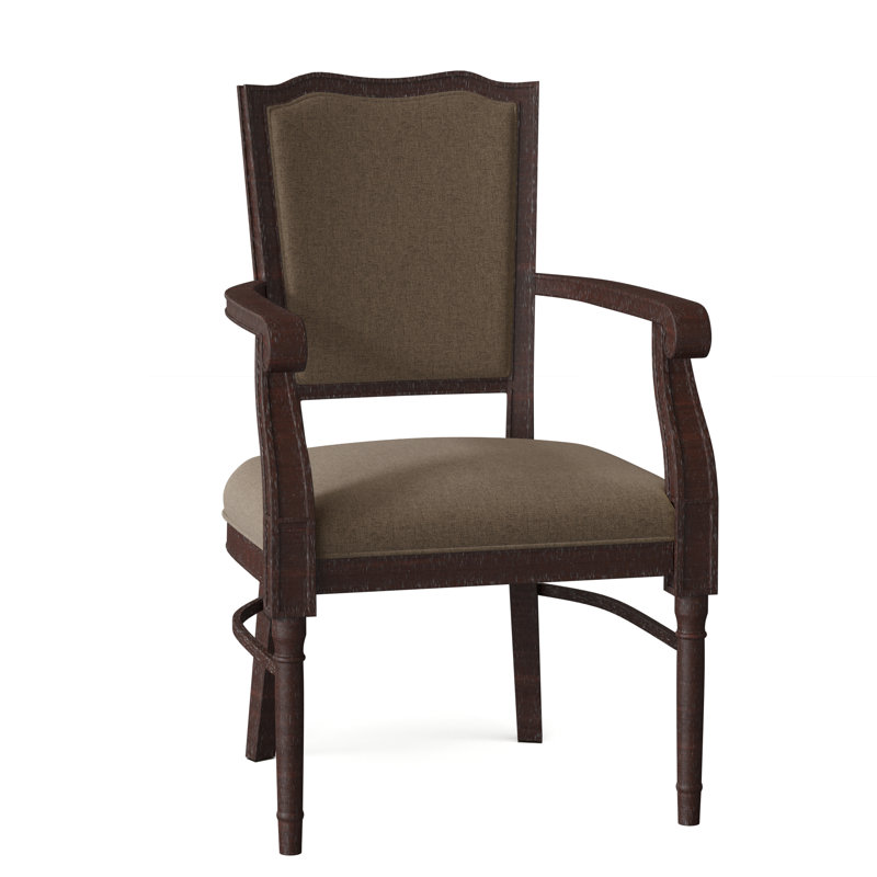 Taunton Upholstered Arm Chair, 3162 Straw, Espresso