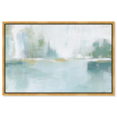 Mirrored Aqua Dream I Canvas Teal Wall Art by 