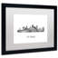 « st paul minnesota horizon wb-bw » par marlene watson, impression encadrée-70802751-19536004