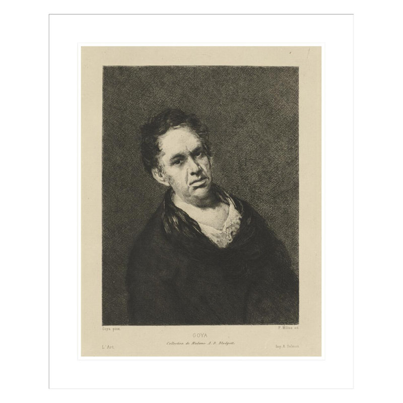 L’art par Francisco de Goya - Impression sur toile, H 29,5 po x l 22,73 po