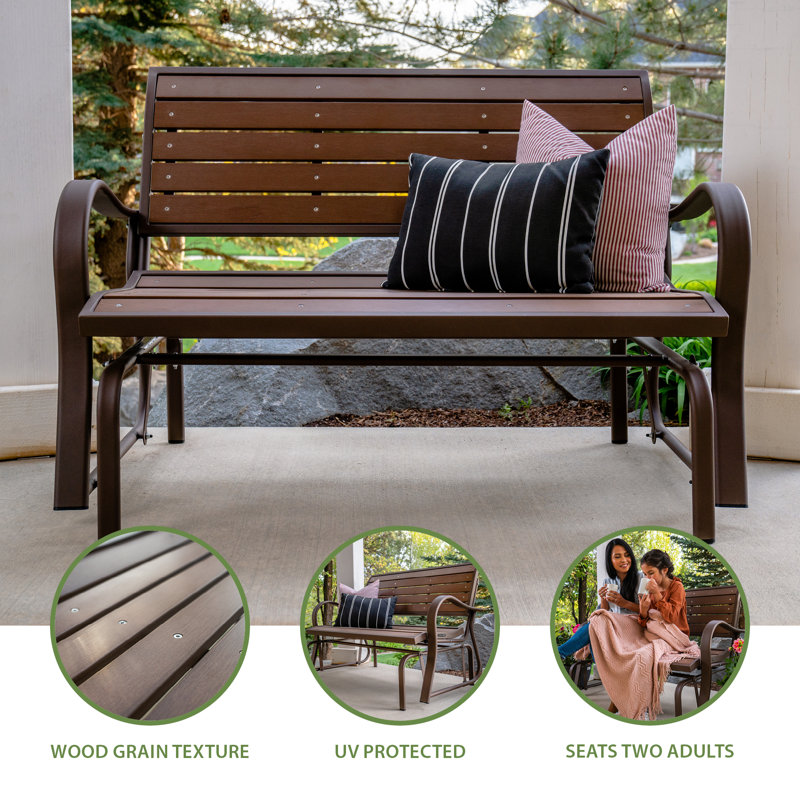 Glider Bench, Mocha Brown