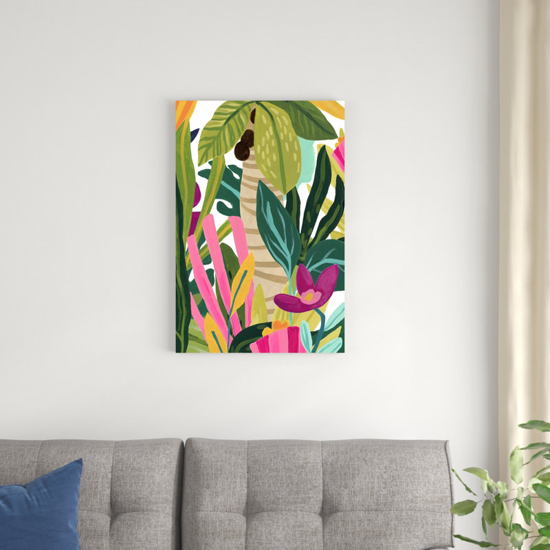 «Island Thicket IV» par June Erica Vess - peinture sur toile tendue, H 30 po x l 20 po