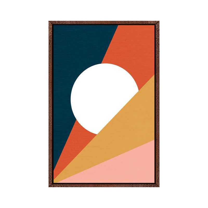 Midcentmod Sienna I - Print on Canvas, 66.04 cm H x 45.72 cm W, Classic Brown Wood Framed