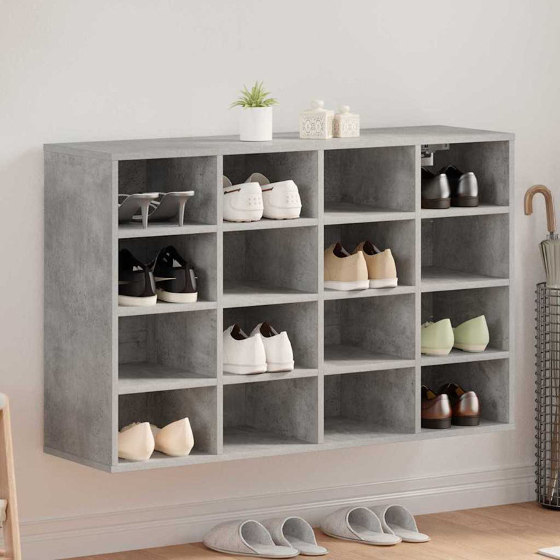 Shoe Cabinet, Concrete Grey