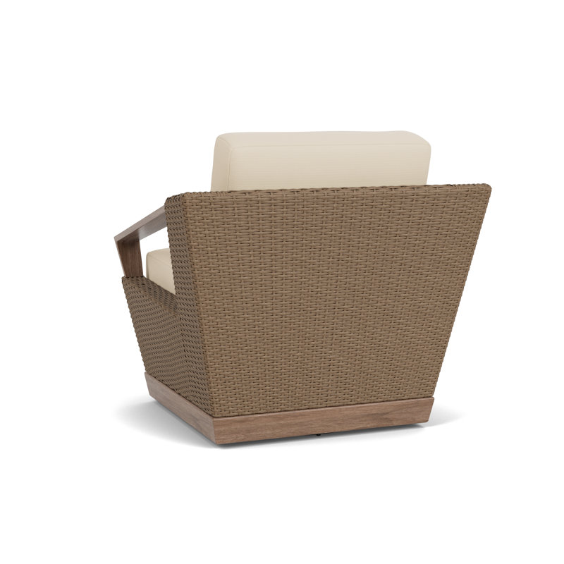 Outdoor Swivel Armchair, Callen Pearl