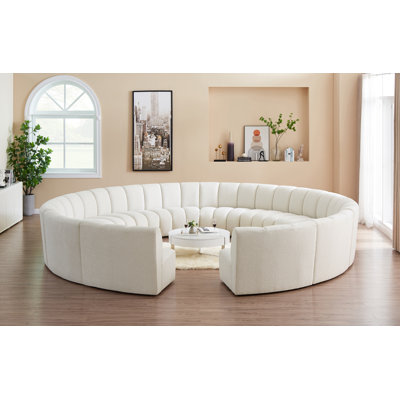 Infinity Upholstered Curved Sectional Symmetrical
