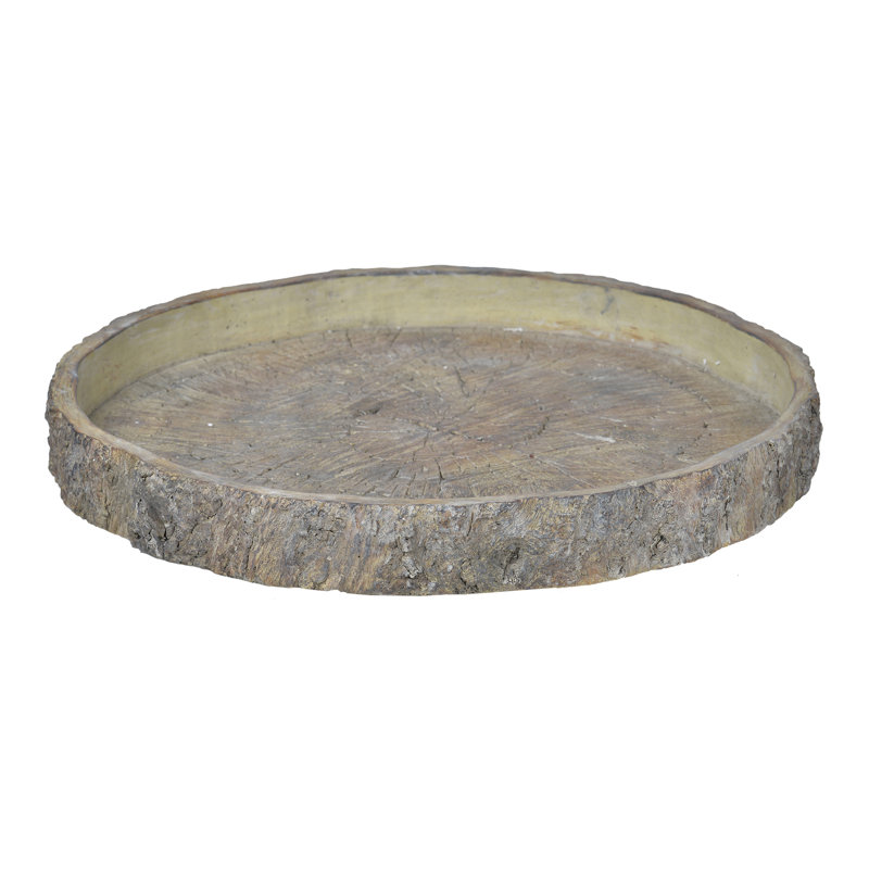Concrete / Cement Tabletop Dish, 2" H x 18" W x 18" D