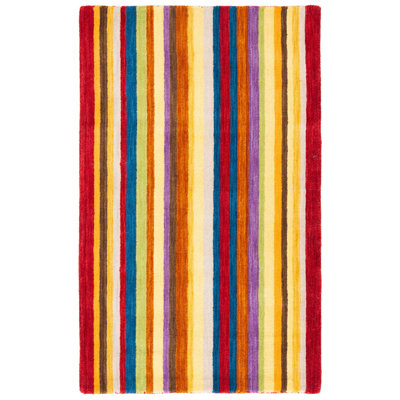 Frann Hand Loomed Wool Striped Rug