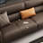 Coffee Genuine Leather Standard Sofa cushion couch