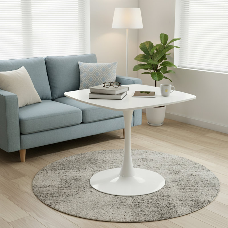 Table de salle à manger 31,53 pouces de diamètre avec table carrée et table de pub, H 28,73 po x L 31,53 po x l 31,53 po