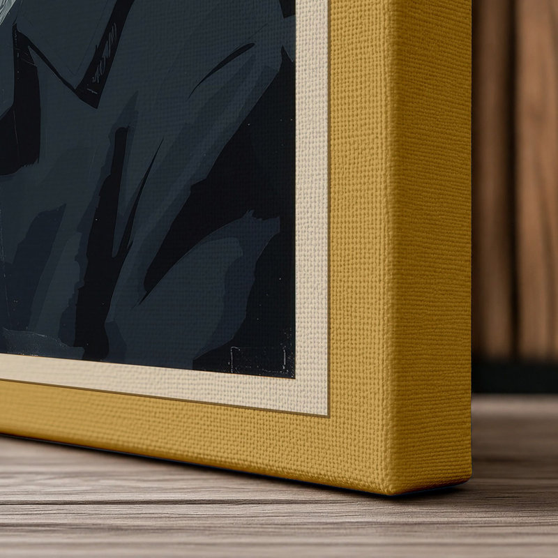 Dressed in Dignity Modern - Wrapped Canvas, 24x16 - 61.0 x 40.6 cm, Ochre Border