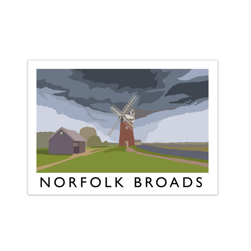 Norfolk Broads by Richard O'Neill - Print, 59.4 cm H x 81.4 cm W