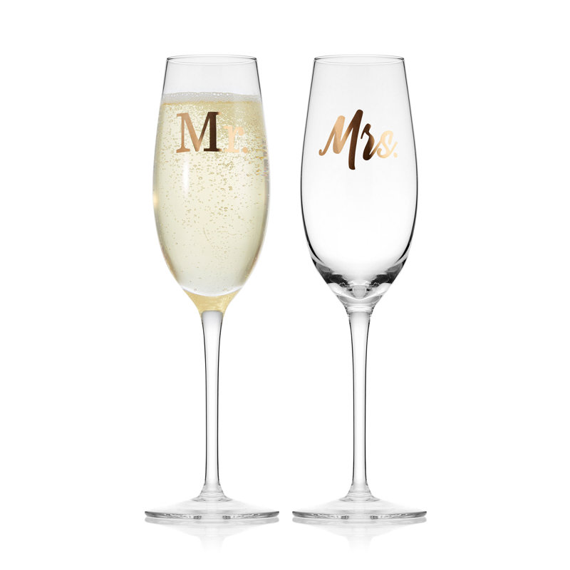 Mikasa Novelty 8 oz. Champagne Flutes