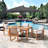 6 Piece Set, Weston Table with 4 Chairs, 10-Foot Rectangular Umbrella White-90563801-122872627