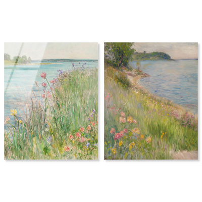 "Lakeside Eden", ensemble de reproduction d'art sur acrylique par Art Remedy, prêt à accrocher, 30 x 36