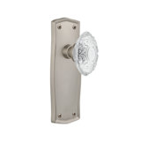Prairie Plate with Crystal Victorian Knob