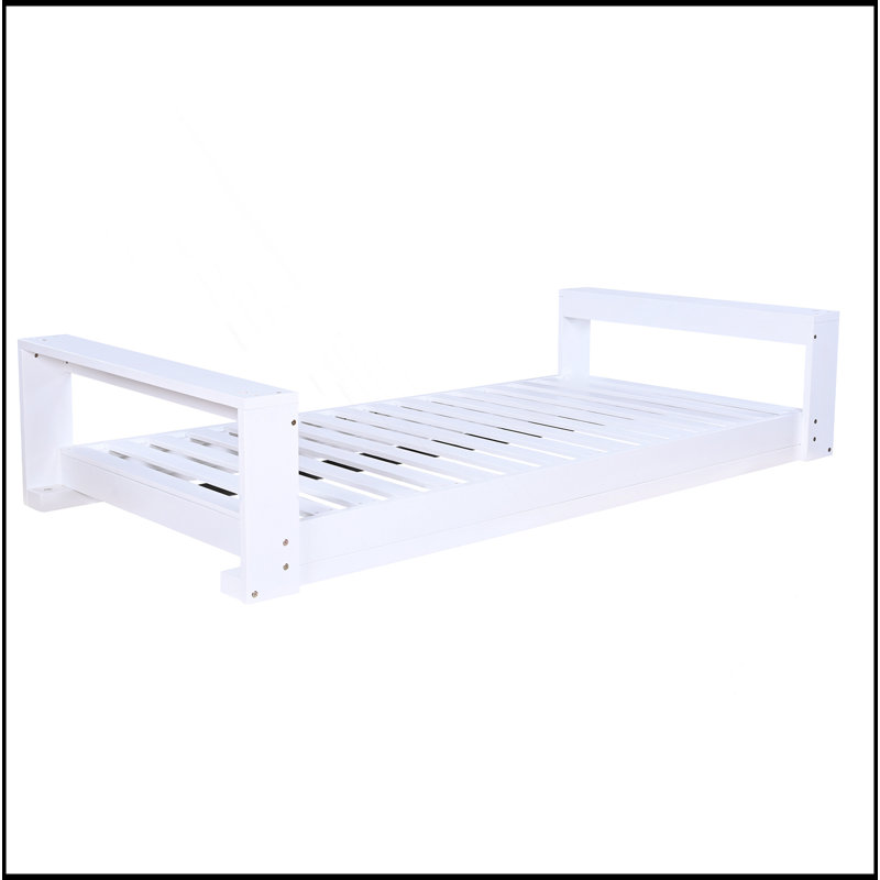 Ensemble de balançoires pour lit simple de véranda, structure de patio en bois d'acacia avec cordes en chanvre pour le jardin, la cour arrière