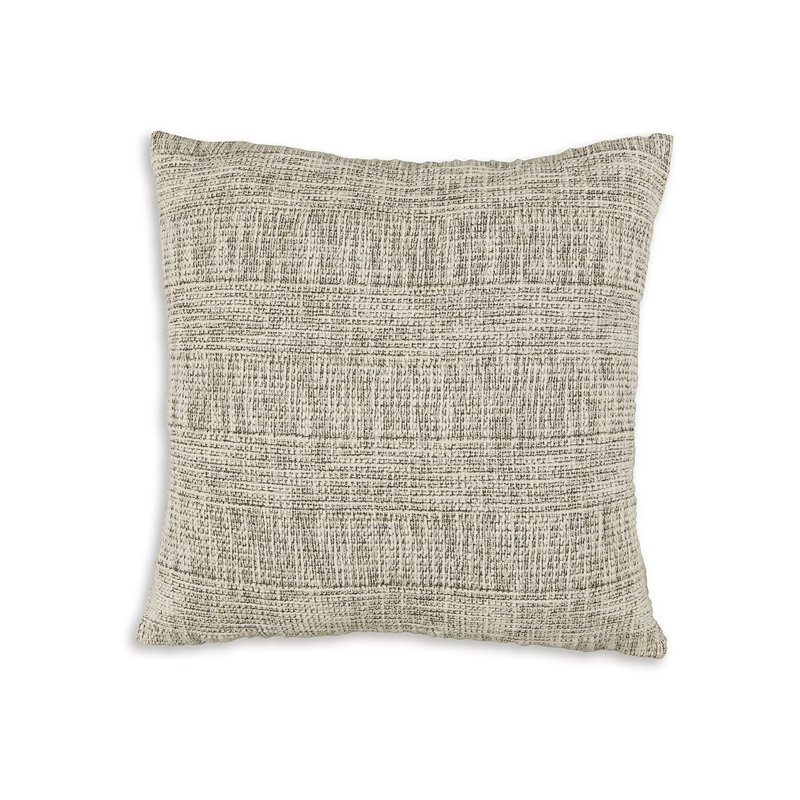 Ensemble de coussins décoratifs à rayures carrées, en coton, noir et blanc, 4 pouces, 20 pouces