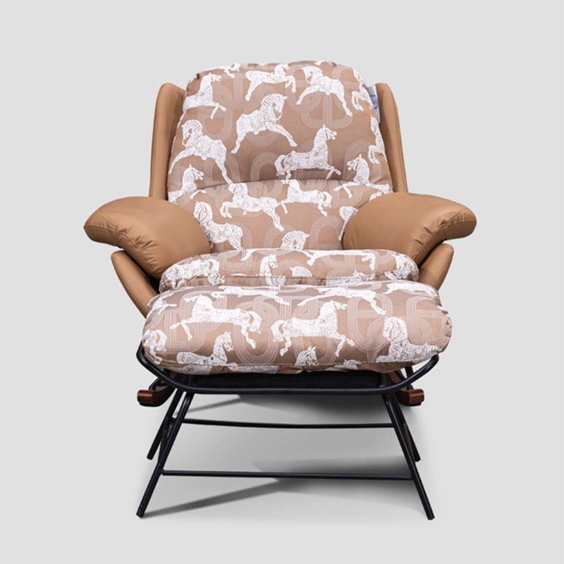 Chaise berçante simple avec repose-pieds